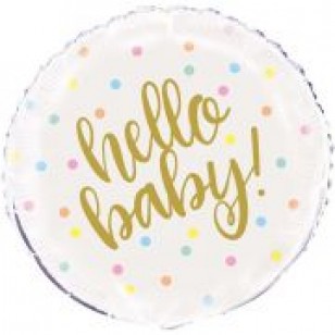 Hello Baby Baby Shower Balloon